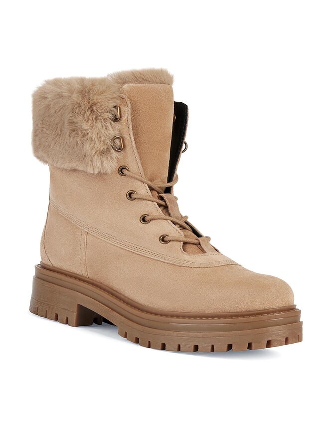Geox Škornji Geox D Iridea D26HRT 022BH CS65A Bež