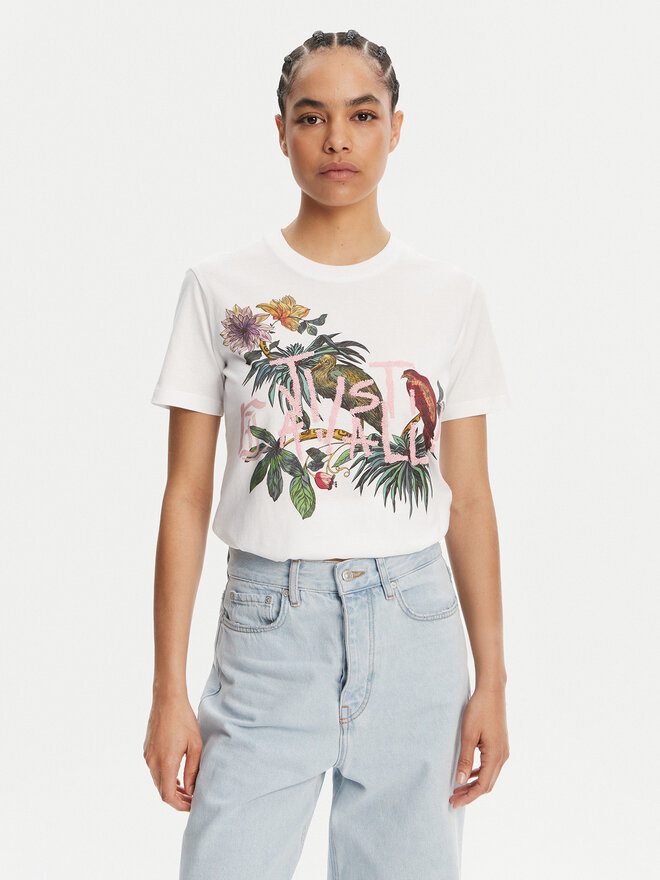 Just Cavalli Just Cavalli Camiseta 78PAHA01 Blanco Regular Fit