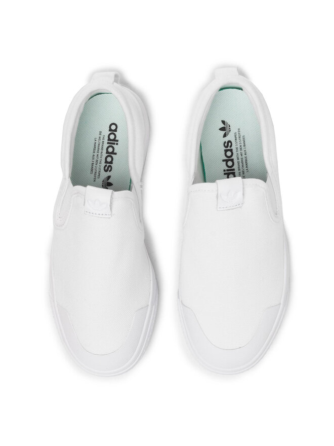 Adidas originals nizza slip on - white outlet