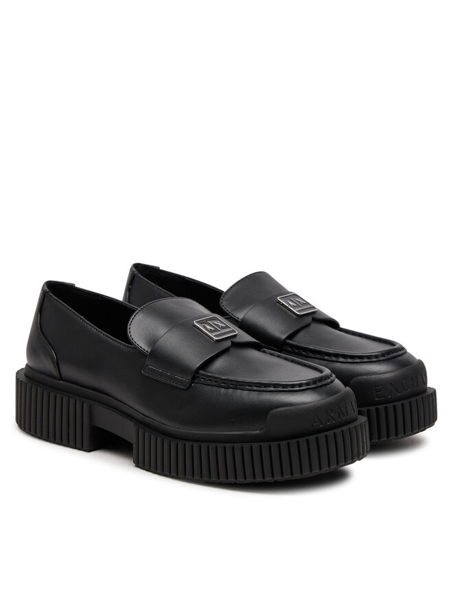 Armani Exchange Loaferek Armani Exchange XDA006 XV874 00002 Fekete