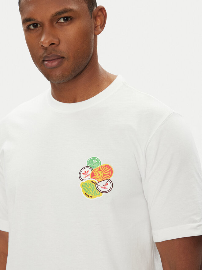 adidas adidas T-Shirt Trefoil Series JW2975 Weiß Loose Fit