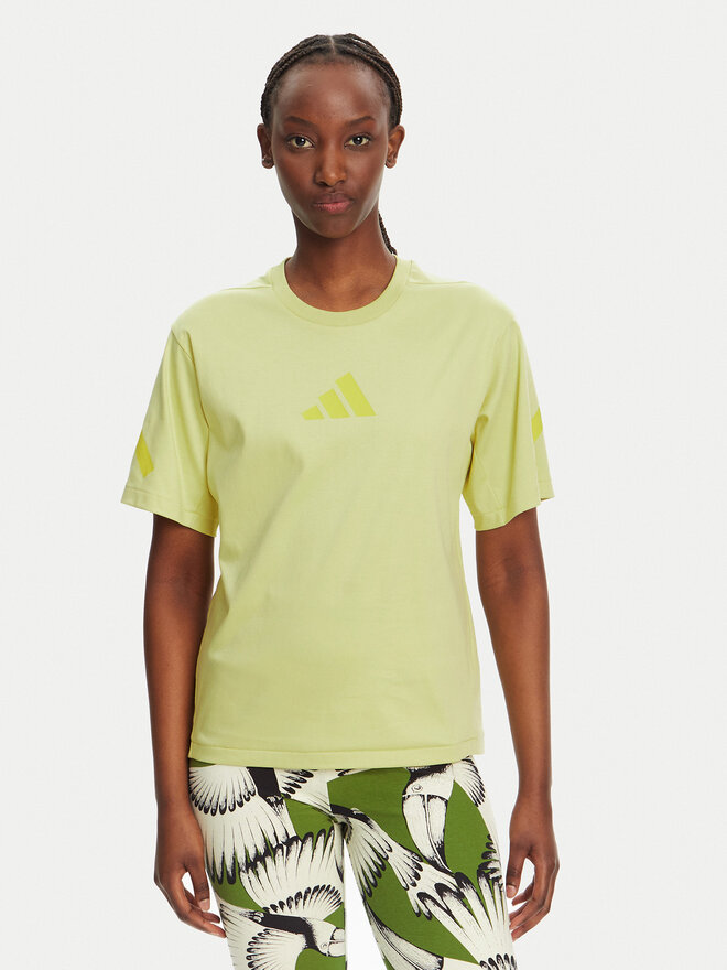 adidas adidas Marškinėliai Z.N.E. JC5400 Geltona Regular Fit