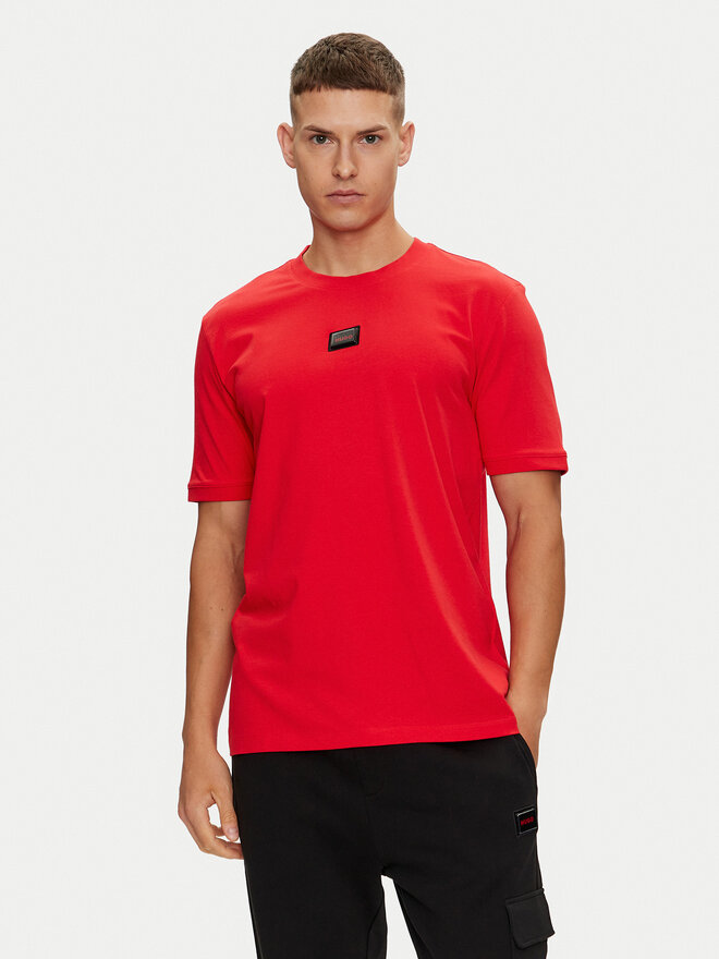 HUGO HUGO Camiseta Diragolino_Gel 50528171 Rojo Regular Fit