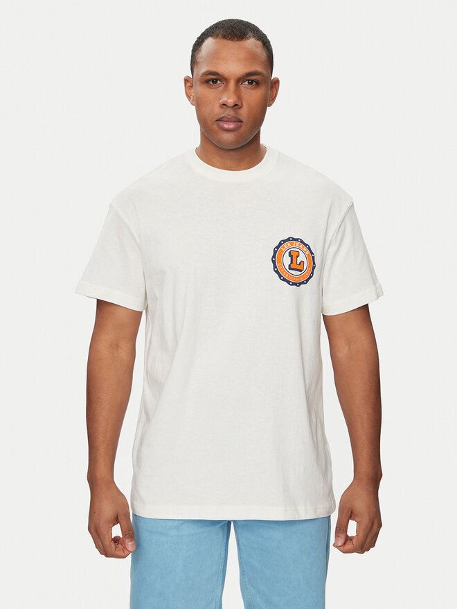 Lee Lee T-Shirt Varsity 112350085 Écru Relaxed Fit