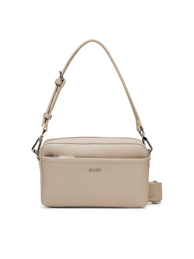 Calvin Klein Сумка Calvin Klein Ck Must Aop Double Straps Camera LV04F3080G Бежевий