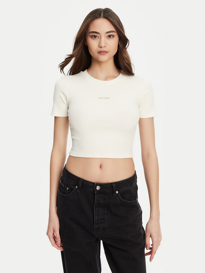 Guess Guess Футболка V5YP08 K8RT2 Білий Slim Fit