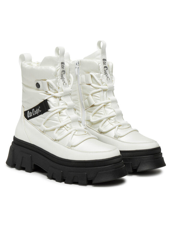Lee Cooper Botki Lee Cooper LCJ-24-47-3142LA Biały