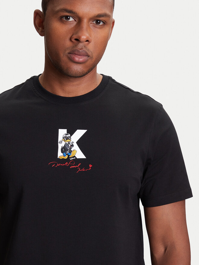 KARL LAGERFELD KARL LAGERFELD Camiseta 755099 553270 Negro Regular Fit