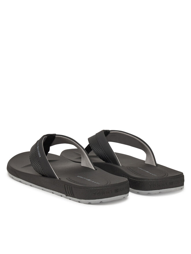 Tommy Hilfiger Japonki Tommy Hilfiger Molded Hilfiger Beach Sandal FM0FM05361 Czarny