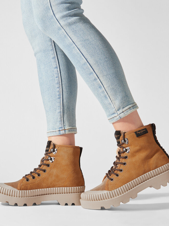 Pepe Jeans Botine Pepe Jeans Ascot Desert PLS50429 Maro