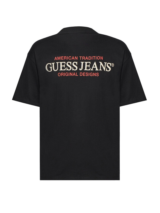Guess Jeans Guess Jeans T-Shirt M4BI75 K8FQ4 Μαύρο Oversize