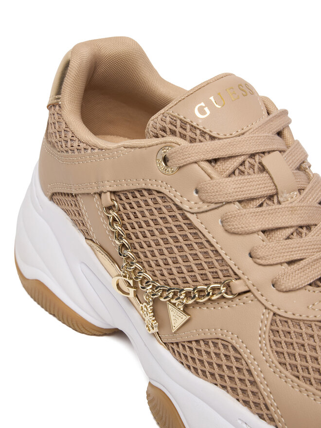 Guess Sneakersy Guess FLPHAR ELE12 Beżowy