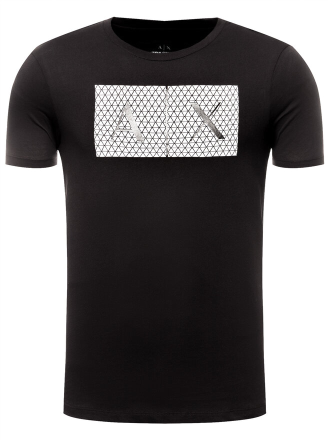 Armani Exchange Armani Exchange Футболка 8NZTCK Z8H4Z 1200 Чорний Slim Fit