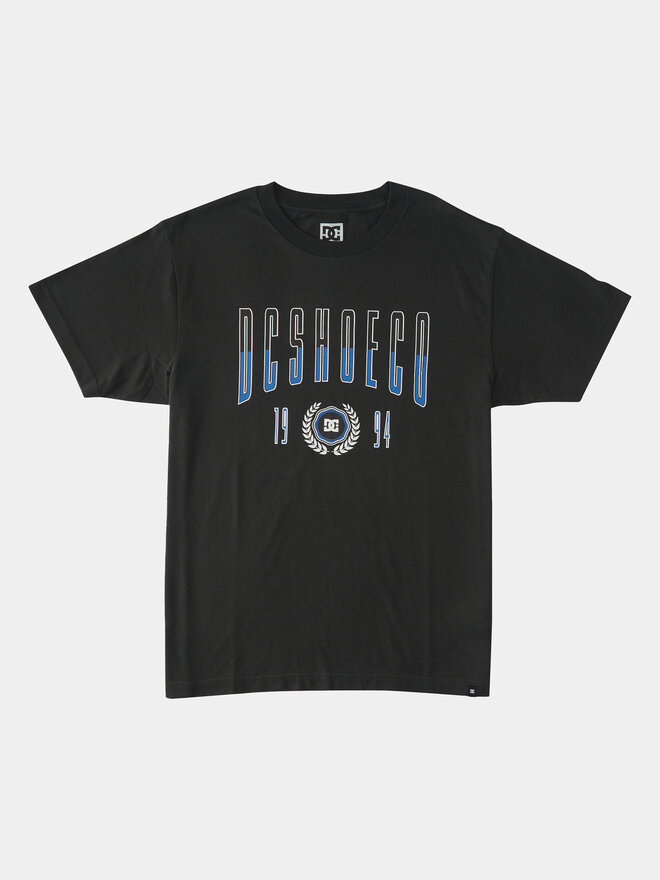 DC DC Marškinėliai Dropout Tees ADYZT05304 Juoda Regular Fit
