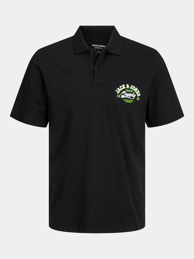 Jack&Jones Jack&Jones Polo Logo 12246692 Μαύρο Standard Fit
