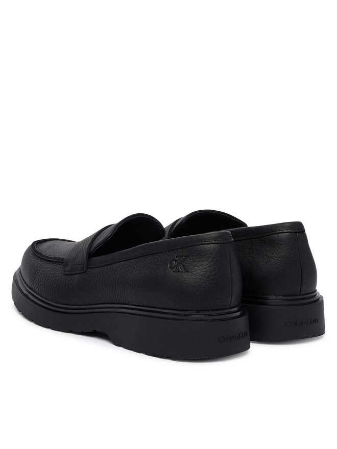 Calvin Klein Slipper Calvin Klein Combat Ess Loafer Tu Lth HM0HM02347 Schwarz
