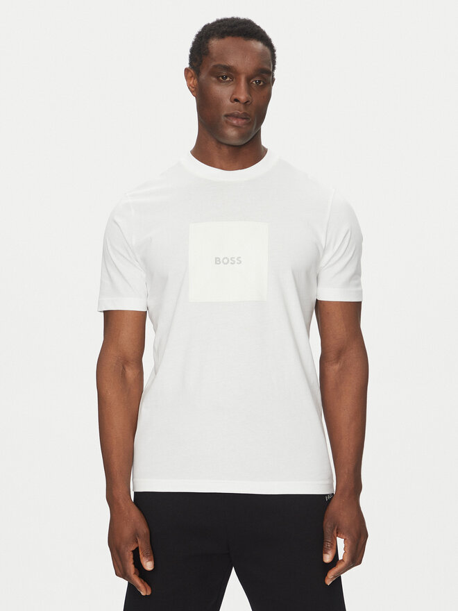 BOSS BOSS Camiseta Logo 50538096 Blanco Regular Fit