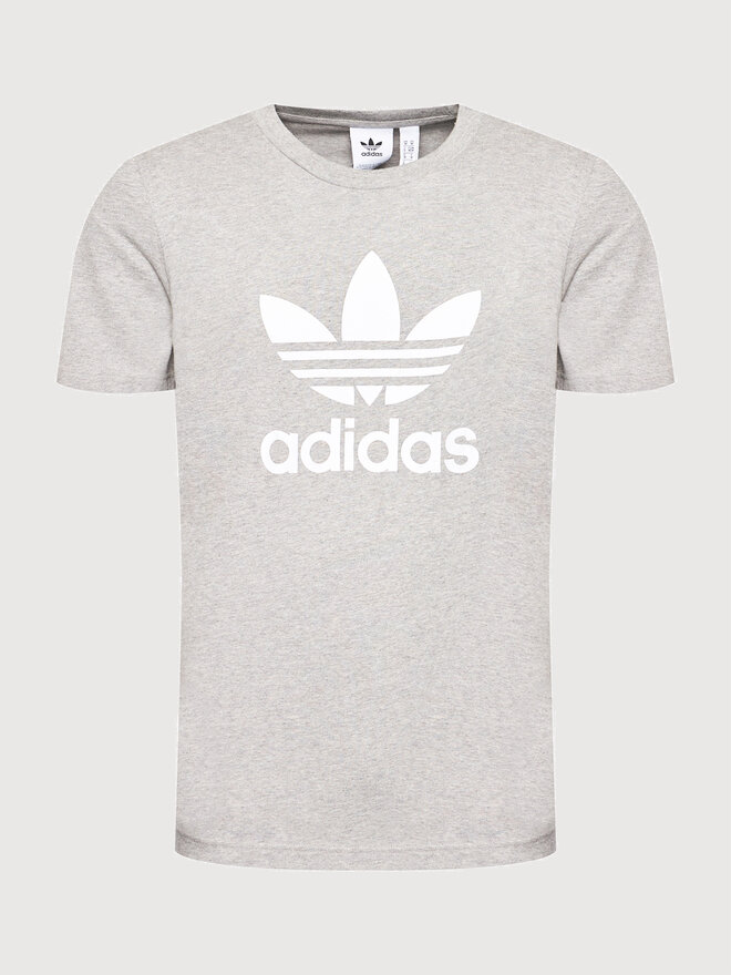 adidas adidas Футболка adicolor Classics Trefoil H06643 Сірий Regular Fit