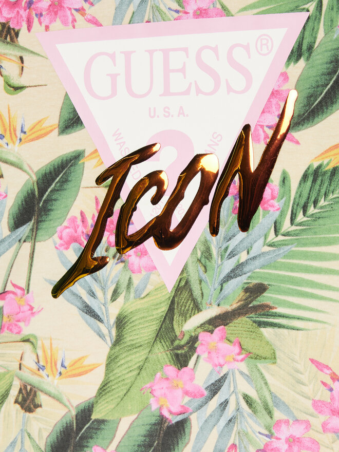 Guess Guess Camiseta J4GI12 K6YW3 De color Boxy Fit