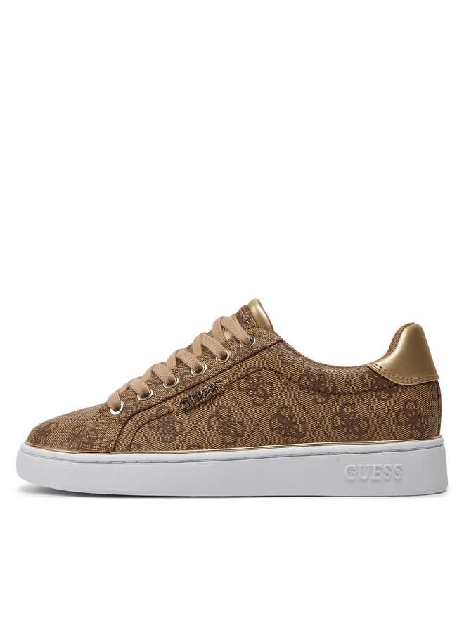 Guess Sneakersy Guess Beckie FL7BKI FAL12 Hnědá