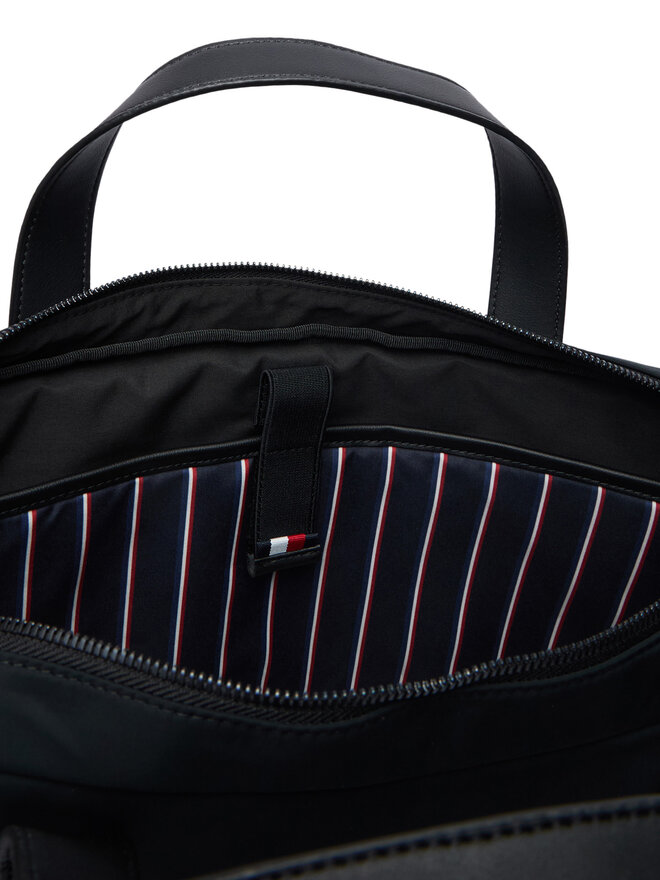 Tommy Hilfiger Laptoptasche Tommy Hilfiger Th Nylon Computer Bag AM0AM14855 Schwarz
