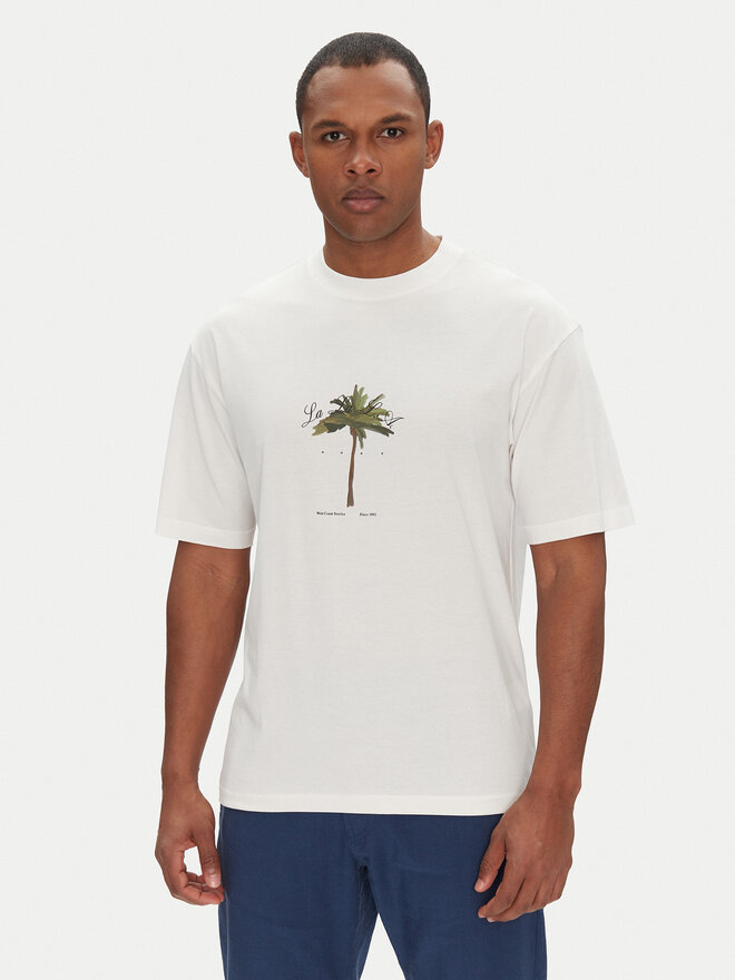 HUGO HUGO T-Shirt Duwom 50538972 Écru Relaxed Fit