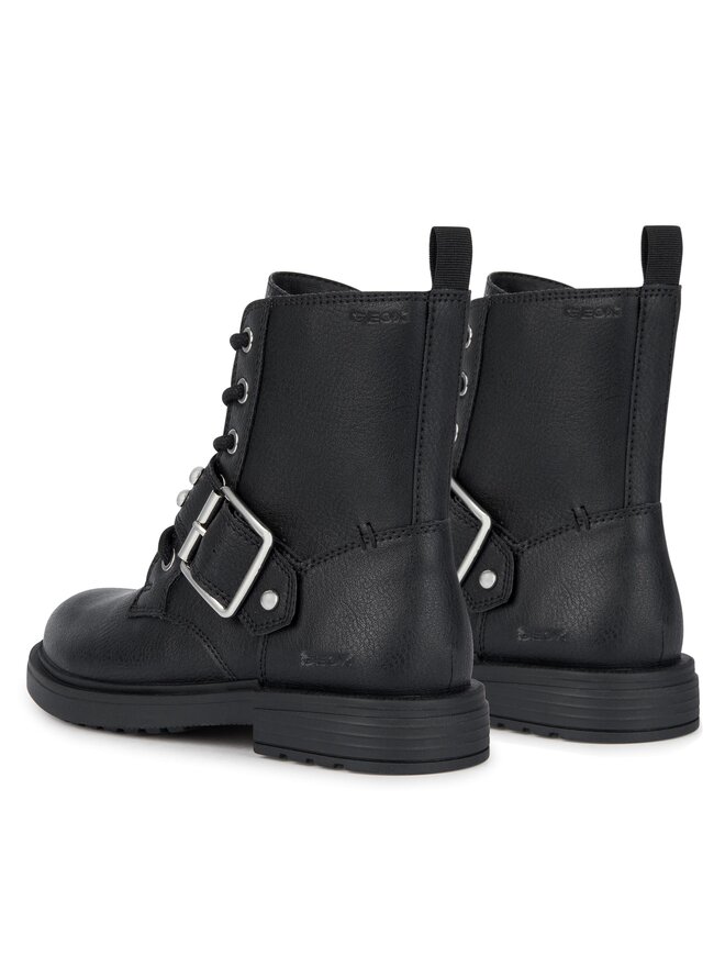 Geox Stiefeletten Geox Jr Eclair J369QD 000BU C9999 D Schwarz