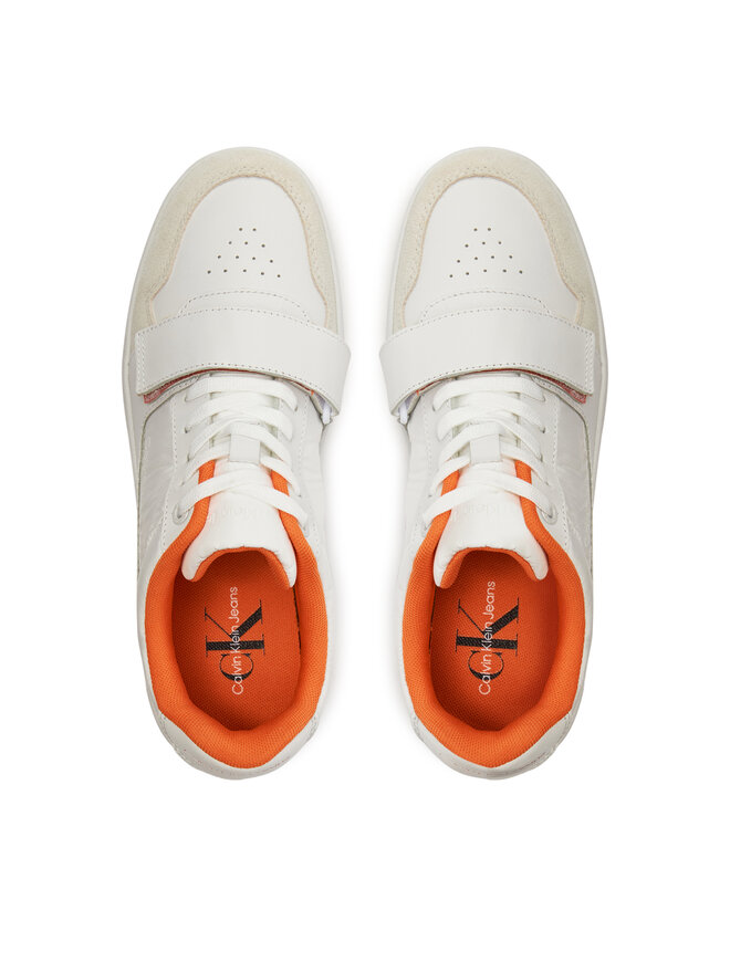 Calvin Klein Jeans Sneakersy Calvin Klein Jeans Basket Cupsple Velcro Softny YM0YM00609 Biały