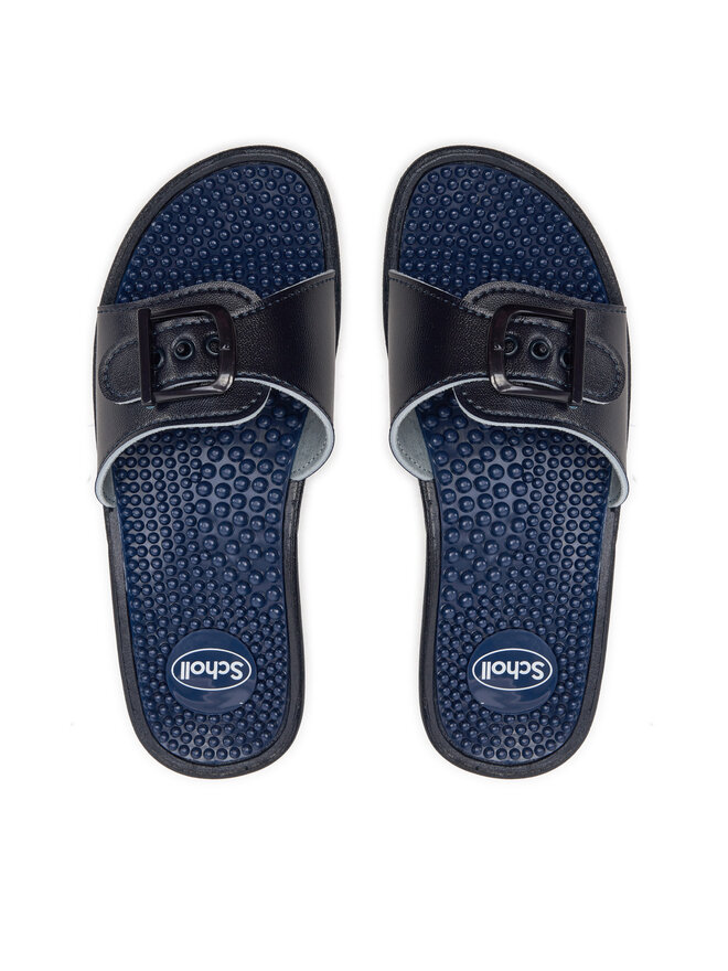 Scholl Pantoletten Scholl New Massage F20054 1040 410 Dunkelblau