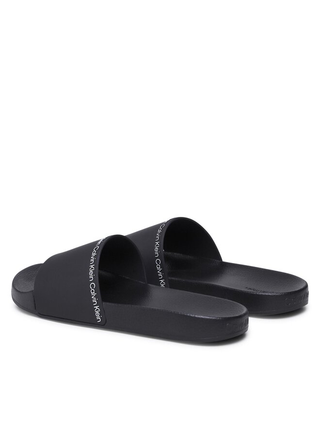 Calvin Klein Šľapky Calvin Klein Pool Slide Rubber HM0HM00981 Čierna