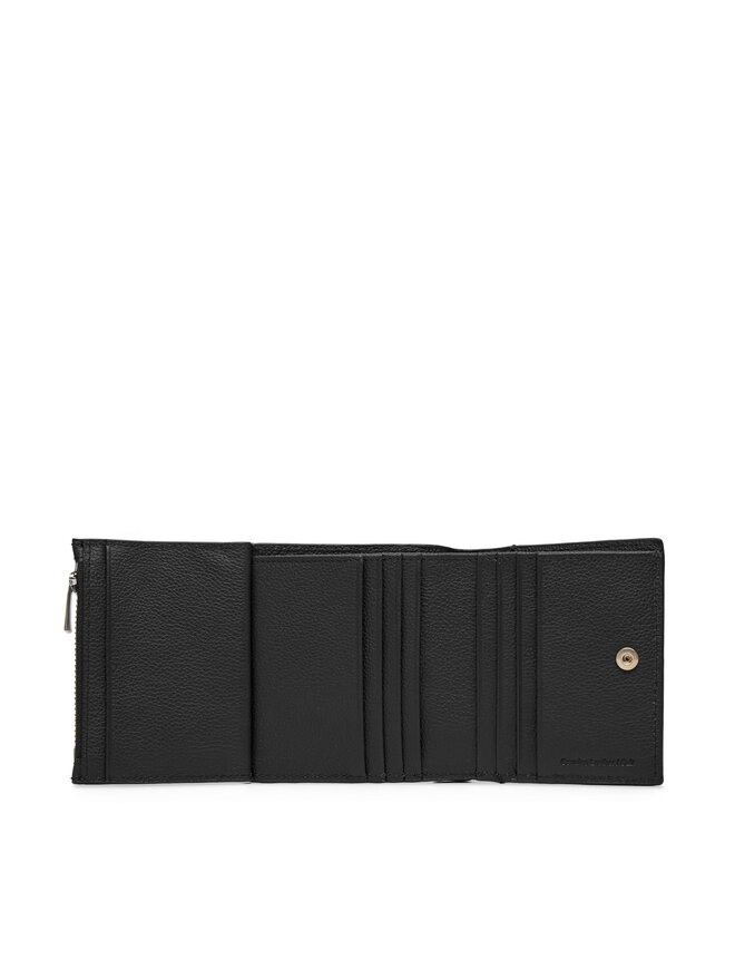Calvin Klein Große Herren Geldbörse Calvin Klein Micropebble Comp Trifold W Coin LV04D1034G Schwarz