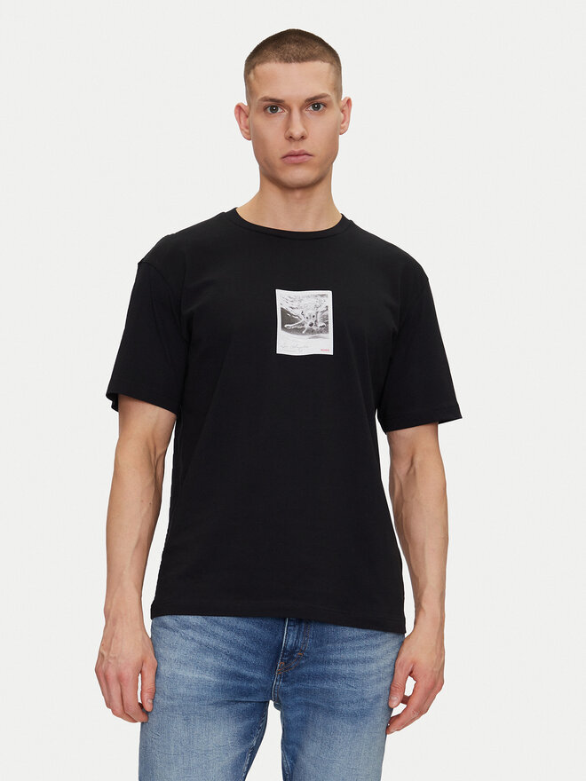 HUGO HUGO Camiseta Darthy 50537535 Negro Relaxed Fit