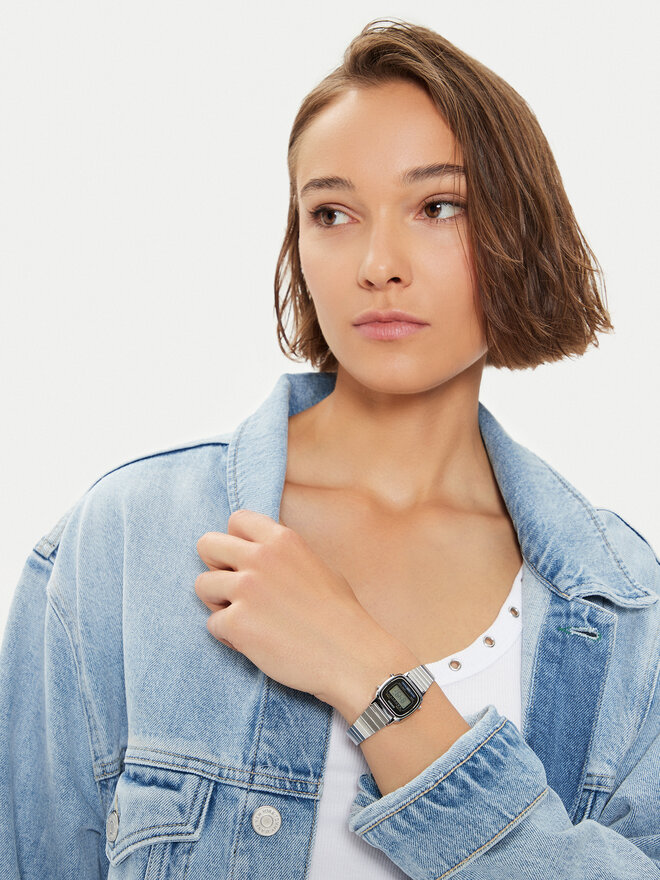 Casio Ρολόι Casio Vintage LA670WEA-1EF Ασημί