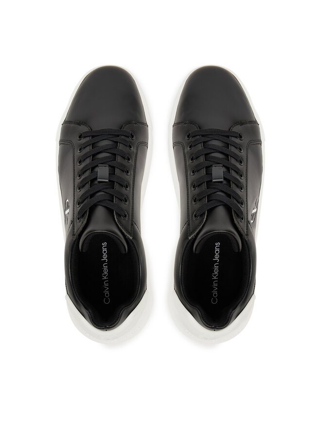 Calvin Klein Jeans Сникърси Calvin Klein Jeans Chunky Cupsole Ru Patch Lth YM0YM01296 Черен