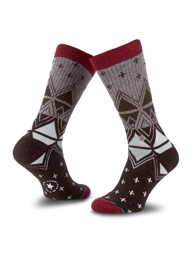 Stance Zestaw 3 par wysokich skarpet męskich Stance Usa Pack MD16PKUSA Szary