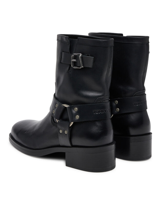 Tommy Jeans Μποτάκια Tommy Jeans Tjw Biker EN0EN02811 Μαύρο
