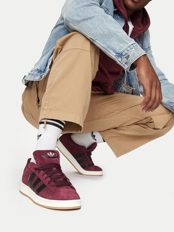 Sneakersy adidas Campus 00s IF8765 Bordowy app.eobuwie .pl