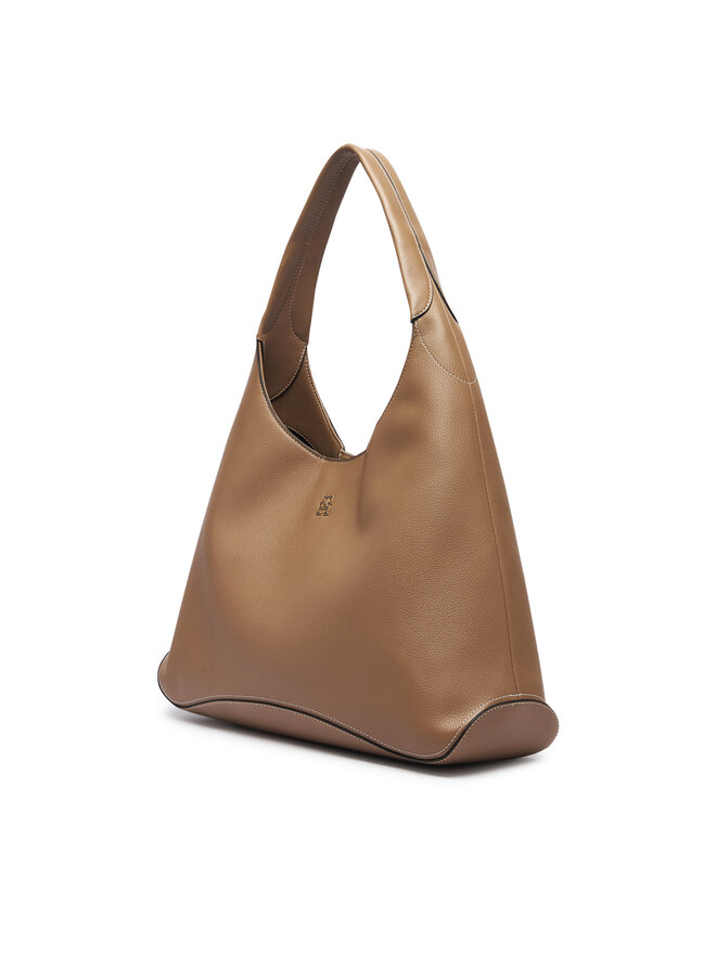 Tommy Hilfiger Handtasche Tommy Hilfiger Th Everyday Hobo AW0AW19187 Beige