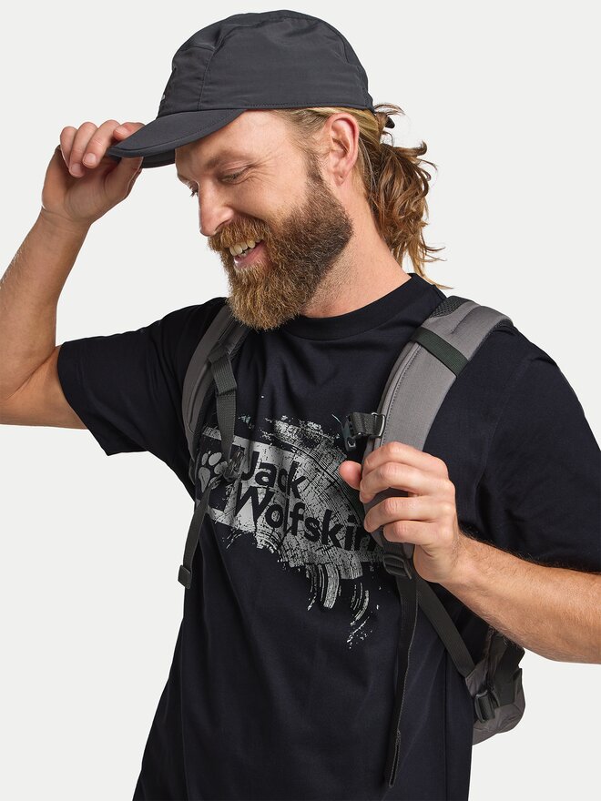 Jack Wolfskin Jack Wolfskin T-shirt Brand T A64116 Tamnoplava Regular Fit