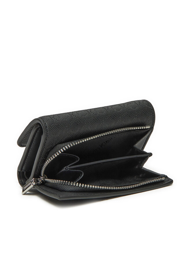 Calvin Klein Mazs sieviešu maks Calvin Klein Ck Must Small Trifold_Mono K60K612829 Melns