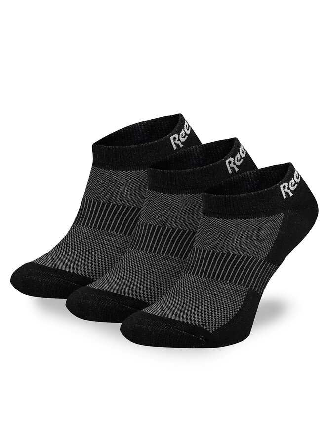 Reebok Set di 3 paia di calzini corti unisex Reebok R0356-SS24 (3-pack) Nero