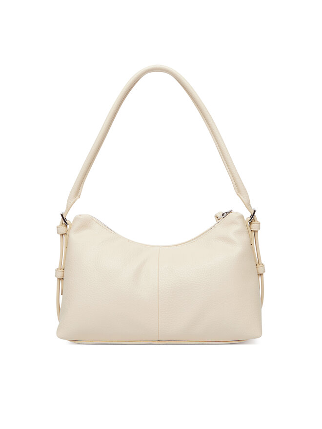 Tommy Jeans Handtasche Tommy Jeans Metal Logo Shoulder Bag AW0AW18468 Weiß