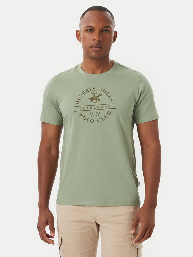 Beverly Hills Polo Club Beverly Hills Polo Club T-Shirt M1369 Grün Regular Fit