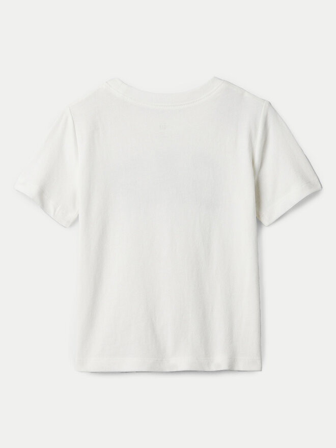 Gap Gap Marškinėliai 888285-02 Balta Regular Fit