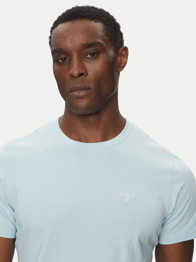 Barbour Barbour Camiseta Essential Sports MTS0331BU17 Celeste Tailored Fit