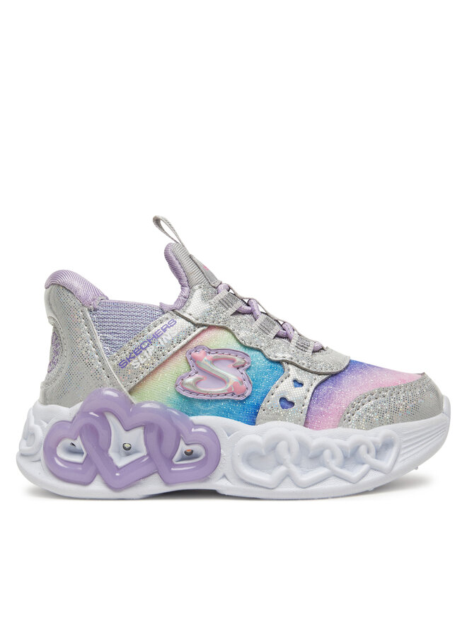 Skechers Снікерcи Skechers Infinite Heart Lights-Eternal Shimmer 303755N/SMLT Срібний