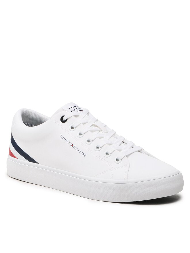 Tommy Hilfiger Сникърси Tommy Hilfiger Th Hi Vulc Core Low Stripes FM0FM04735 Бял