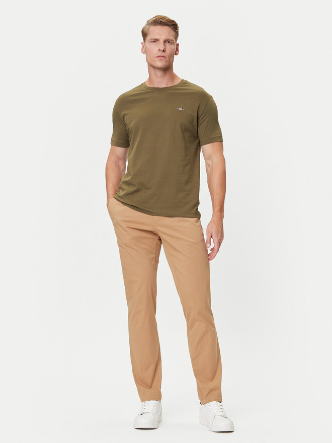 Gant Gant Camiseta Shield 2003184 Verde Regular Fit