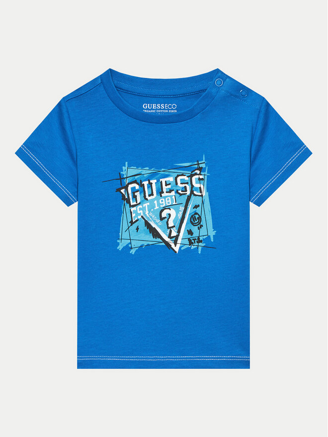 Guess Guess Camiseta N4YI00 K8HM4 Azul Regular Fit