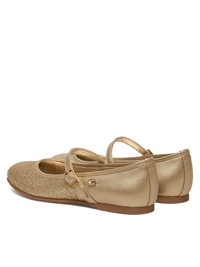 Tommy Hilfiger Балеринки Tommy Hilfiger Ballerina T4A3-33930-0572 S Златист